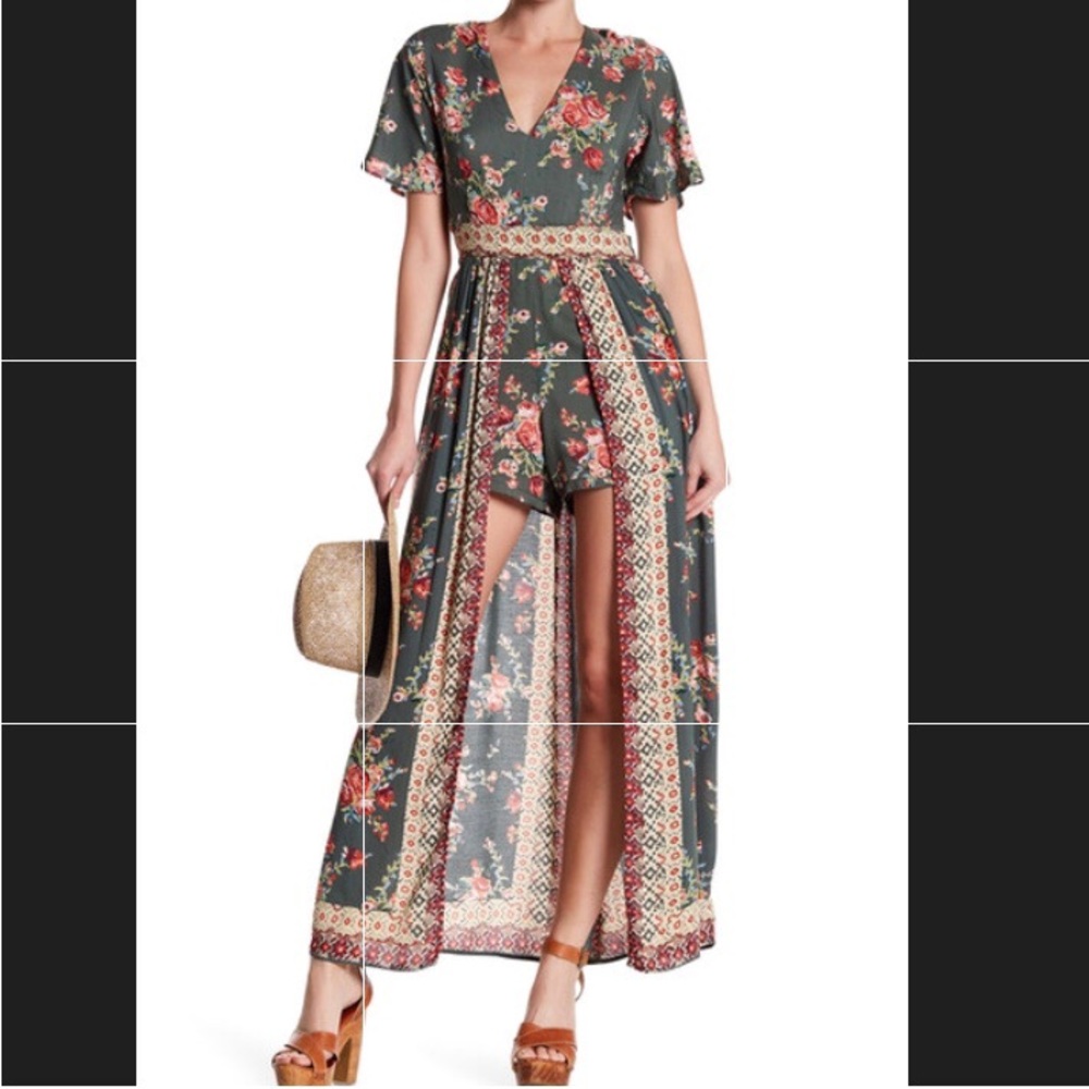 Cute floral romper dress